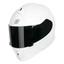 Speed And Strength Casco Ss900 De Velocidad Sólida, Blanco.