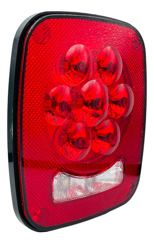 Plafon Calavera 9 Led Tipo Jeep Remolque Caja Slim 12-24 V Foto 4