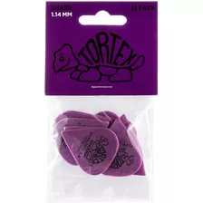 Palheta Dunlop Tortex Sharp 1.14mm 12 Unid. Mod 412p Cor Roxo