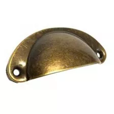 Tirador Para Mueble Tipo Conchilla Símil Bronce Antiguo 