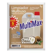 Limpiador Multimax Coco Vainilla Rinde 5 Litros X 150ml