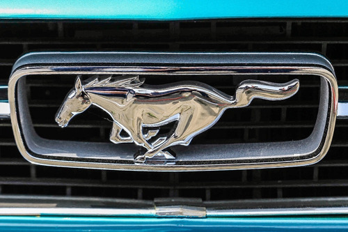Logo Emblema Corral Centro De Parrilla Mustang Ford 1967 67 Foto 3