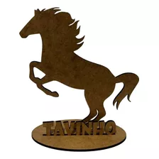 20 Centro De Mesa Cavalo Personalizado Em Mdf Crú