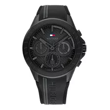 Reloj Tommy Hilfiger 1791861 Hombre Color De La Correa Negro Color Del Fondo Negro