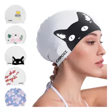 Copozz Gorro De Natación Para Mujer, Gorro De Baño De Silico