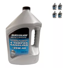 Lubrificante Quicksilver 25w40 4t Mercruiser Gasolina 16 Lts