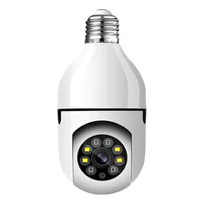 Câmera Espiã Segurança Wifi Inteligente 360º Lampada Yoosee Cor Branco