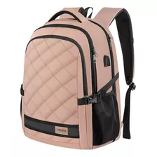 Mochila De Viaje Para Mujer, Extra Grande Espacio De 52l, Mochila Para Laptop De 17 Pulgadas, Con Puerto De Carga Usb, Mochila Escolar Antirrobo