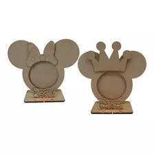 Portarretrato Minnie Mickey Mouse Personalizado 15pzas