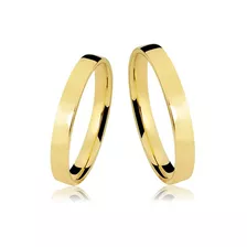 Alianças Casamento Ouro Polidas 3,5 Mm 4g