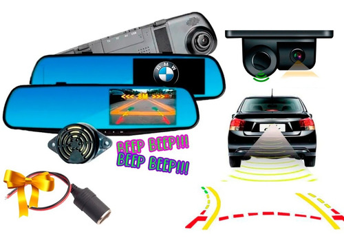 Espejo Retrovisor Dvr Camara Y Sensor De Reversa Bmw Foto 2