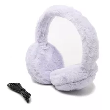 Orejeras Con Auriculares Abrigados Mujer Niña Peluche Liso