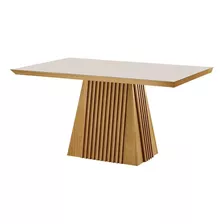 Mesa De Jantar 4 Lugares Áustria Com Vidro Castanho Jbwt