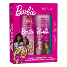  Kit Barbie Shampoo E Condicionador 250ml Plena E Hidratada