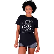 Camiseta Longline Feminina Mxd Conceito Varias Estampas Fit