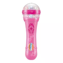 Microfone Musical Infantil Kidsfone Pink Com Sons E Luzes