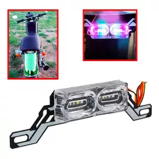 Luz Led Strobo Motocicleta Freno Universal Placa Auto Moto