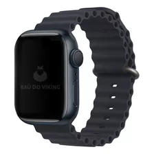 Pulseira Silicone Oceano Para Apple Watch 40 41mm 44mm 45mm