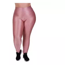 Kit 2 Calças Legging 3d Plus Size Cos Alto 