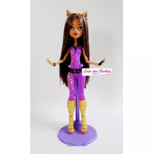 Suporte Pedestal Lilás Para Boneca Monster High Ever After