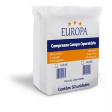 Compressa Cirurgica Campo Operatório 45x50 C/50 Un - Europa