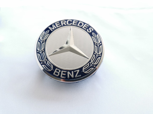 4 Tapas Centro De Rin Mercedes Benz, 75mm, Dark Blue Foto 8