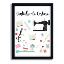 Quadro Decorativo Cantinho Da Costura - 1133 45x33 Cm