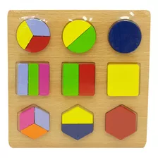 Jogos Encaixe Montessori Matemático Formas Geométricas 
