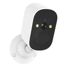 Oyes Cámara Seguridad Exterior Hd 2k Con Batería Recargable Color Blanco