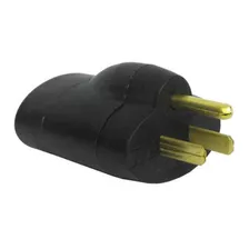 Adaptador Para Tomada Padrão Antigo Preto 127/220v 15a 2p+t