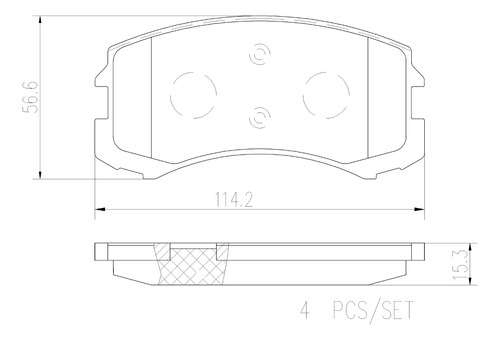 Balatas Brembo Mercedes-benz M-class Ml 400 Cdi 04-06 D C Foto 2