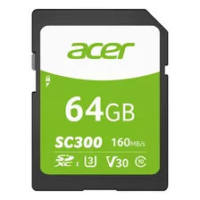 Tarjeta De Memoria Sd Acer 64 Gb Sc300 Sdxc V30