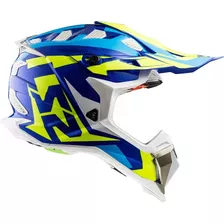 Capacete Ls2 Mx470 Subverter Nimble Branco Azul Amar C Mips Cor Branco/azul/amarelo Tamanho Do Capacete L/g (59/60)