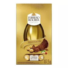 Ovo De Páscoa Ao Leite Ferrero Rocher 137,5g Com 3 Bombons 