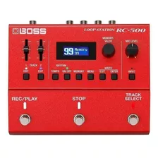 Pedal De Efecto Boss Loop Station Rc-500 Rojo