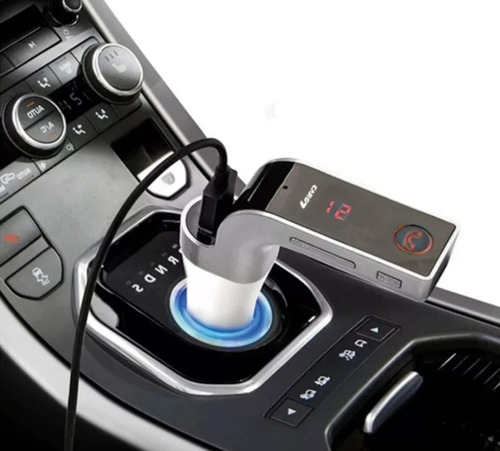 Transmisor Bluetooth Fm Auto Manos Libres Cargador Usb 3.5 Foto 3