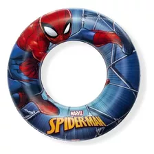Flotador Inflable Circular Para Niños Bestway Spider-man, 56 Cm, Color Rojo