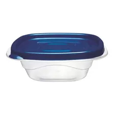 Pote Plástico Porta Mantimento Quadrado 800ml C Tampa Cor Transparente