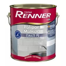 Tinta Esmalte Pu Polipar Kit 2,7l Brilhante Branco Renner