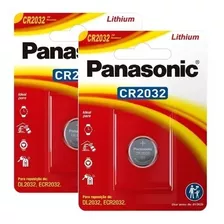 Pilha Moeda Bateria De Lithium Cr 2032 3v Panasonic 2 Unid