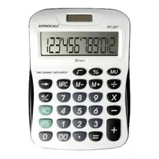 Calculadora De Mesa Procalc Pc257 12 Dígitos Cor Branco