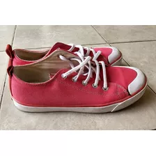 Zapatillas De Lona, Marca Levis, Color Fucsia, Nro 38.