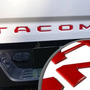 Letras Emblema Tacoma Rojo 3d Tapa Batea Caja 2023 2020 2016