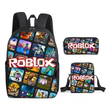 Mochila Roblox Infantil Kit Completo Pronta Entrega