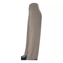 Pantalon Elastico Recto Pierna Ancha