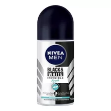 Desodorante Antitranspirante Men Roll On Black & White Invisible Fresh 50ml Nivea