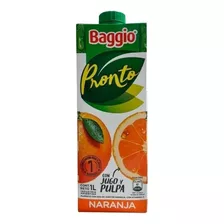 Jugo Baggio Sabor Naranja 1 Litro Pronto Natural Caja X8 8u