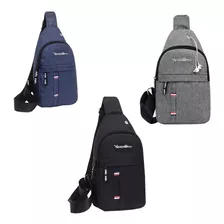 Mochila Transversal Tira Colo Yepp Bags Cor Cinza