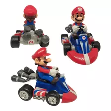 Super Mario Com Carrinho Mario Kart Mariokart Fricção Figure