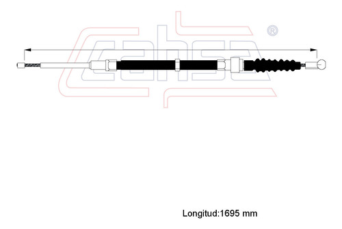 Cable Freno Para Volkswagen New Beetle 1.8l 2007 Foto 2